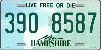 NH license plate 3908587