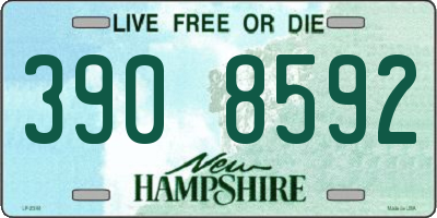 NH license plate 3908592