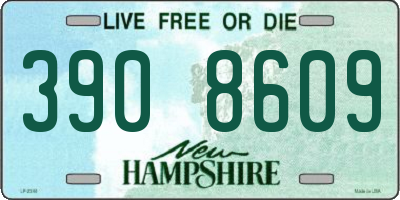 NH license plate 3908609