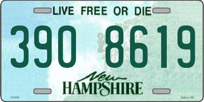 NH license plate 3908619