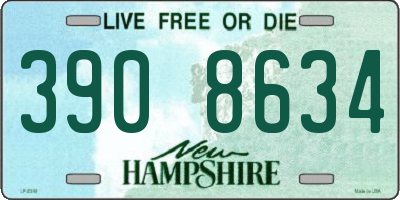 NH license plate 3908634