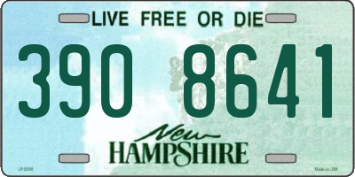 NH license plate 3908641