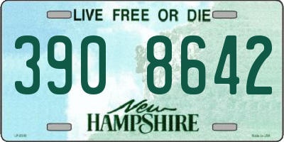 NH license plate 3908642