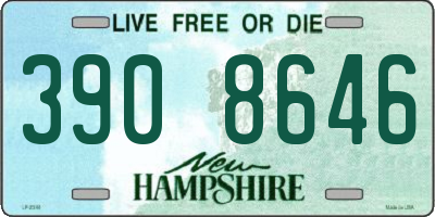 NH license plate 3908646
