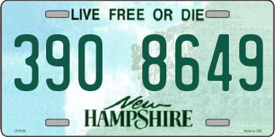 NH license plate 3908649