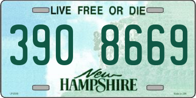 NH license plate 3908669
