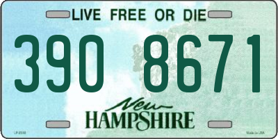 NH license plate 3908671