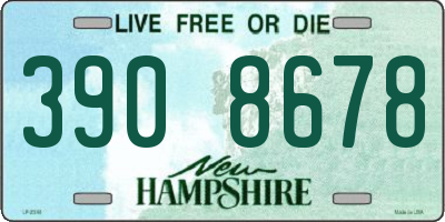 NH license plate 3908678
