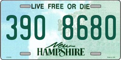 NH license plate 3908680
