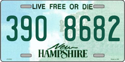 NH license plate 3908682