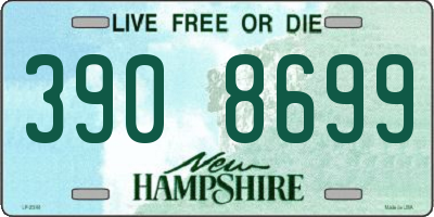 NH license plate 3908699