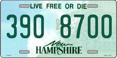 NH license plate 3908700