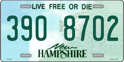 NH license plate 3908702