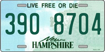 NH license plate 3908704