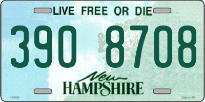 NH license plate 3908708