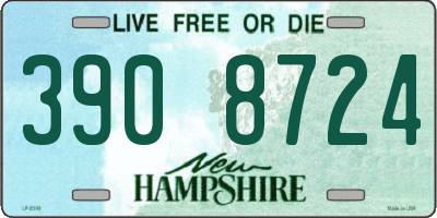 NH license plate 3908724