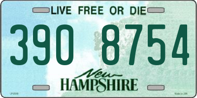 NH license plate 3908754