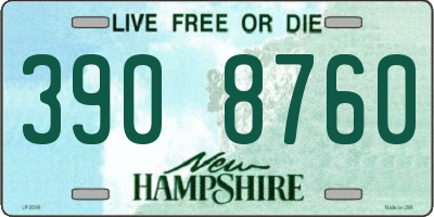 NH license plate 3908760