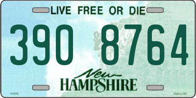 NH license plate 3908764