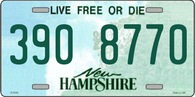 NH license plate 3908770