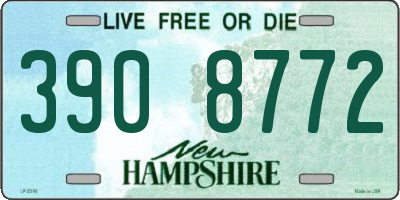 NH license plate 3908772