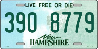 NH license plate 3908779