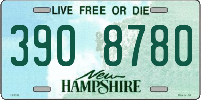 NH license plate 3908780