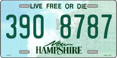 NH license plate 3908787
