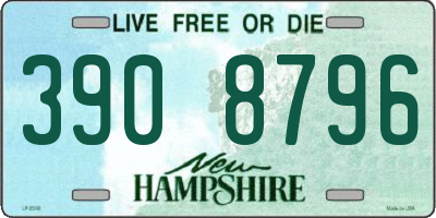 NH license plate 3908796
