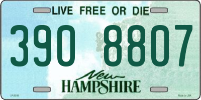 NH license plate 3908807