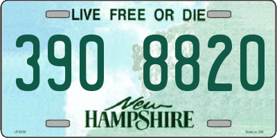 NH license plate 3908820