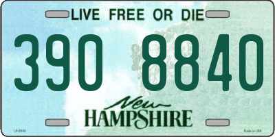 NH license plate 3908840