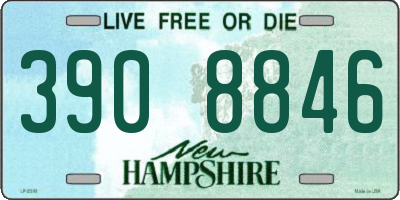 NH license plate 3908846
