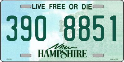 NH license plate 3908851