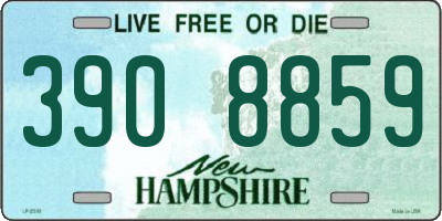 NH license plate 3908859