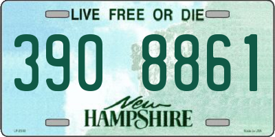 NH license plate 3908861