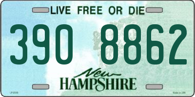 NH license plate 3908862