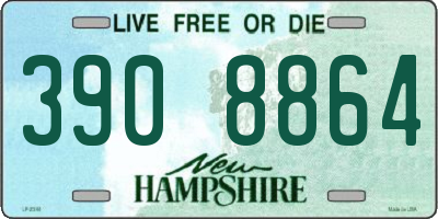 NH license plate 3908864