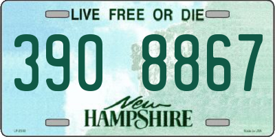NH license plate 3908867