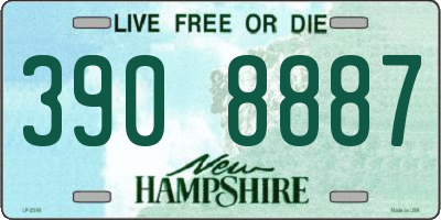 NH license plate 3908887