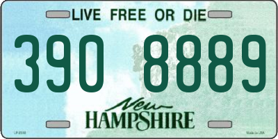 NH license plate 3908889