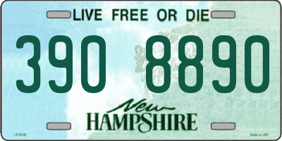 NH license plate 3908890