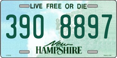 NH license plate 3908897