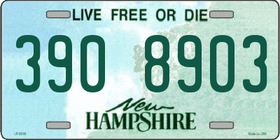 NH license plate 3908903