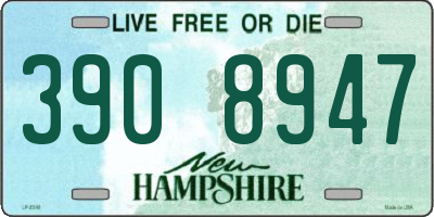 NH license plate 3908947