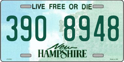 NH license plate 3908948