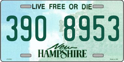 NH license plate 3908953