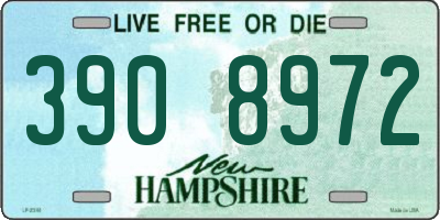NH license plate 3908972