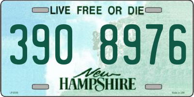 NH license plate 3908976