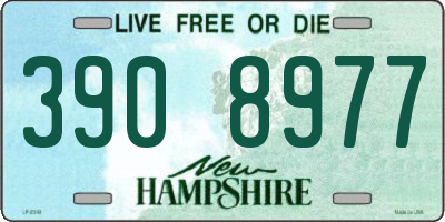 NH license plate 3908977